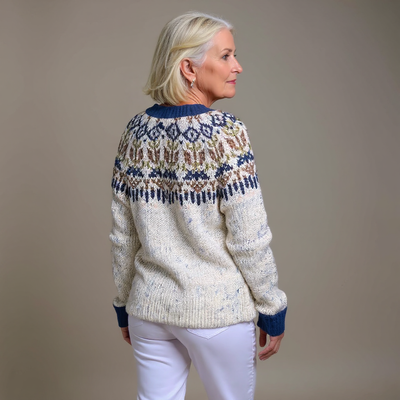 Franziska | Vintage Isländische Strickjacke