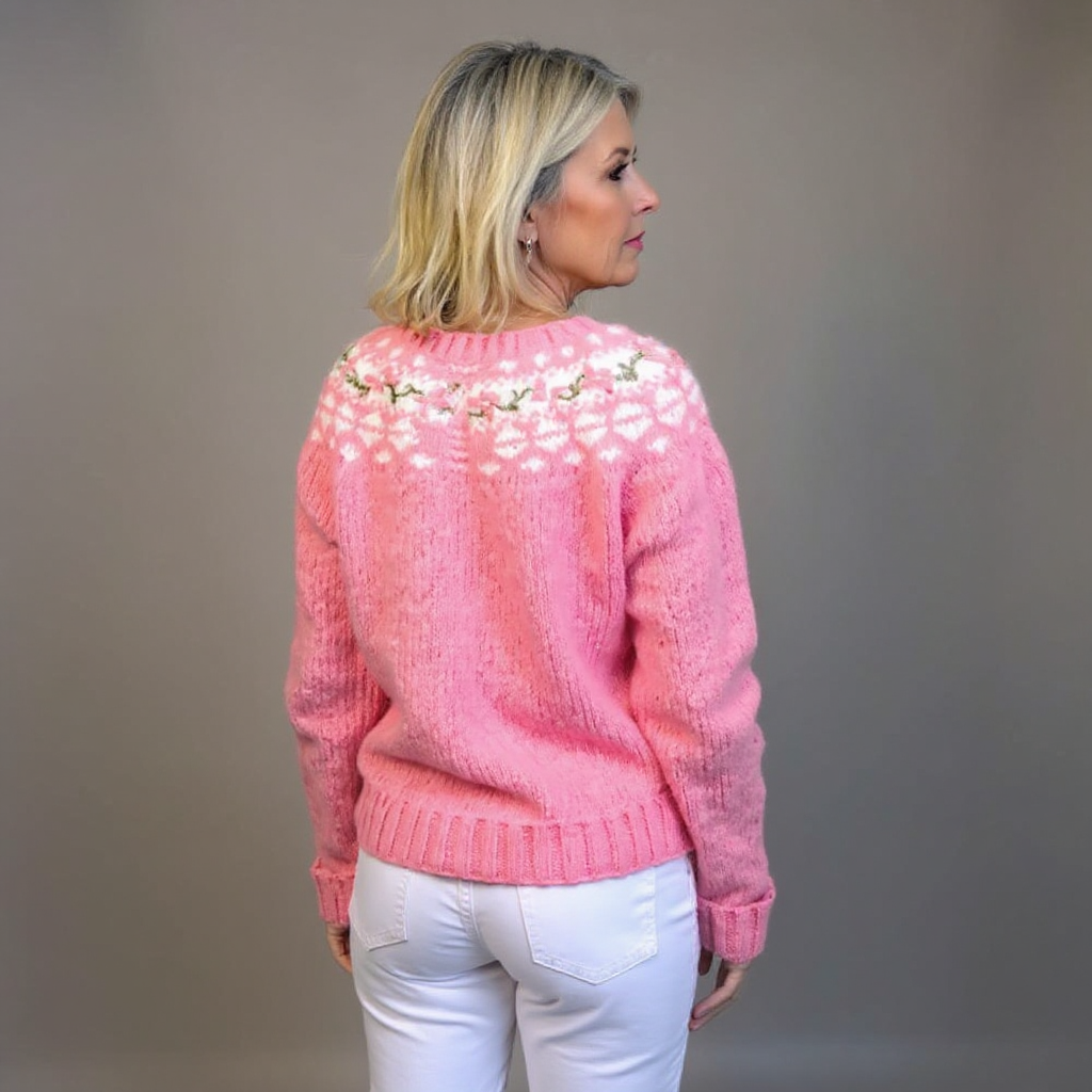Michelle | Vintage Isländische Strickjacke