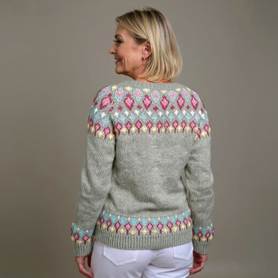Jette | Vintage Isländische Strickjacke