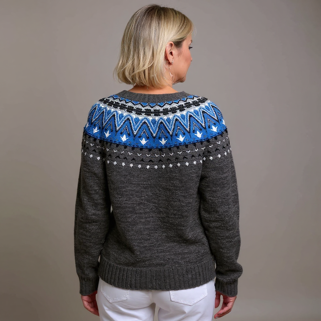 Darja | Vintage Isländische Strickjacke