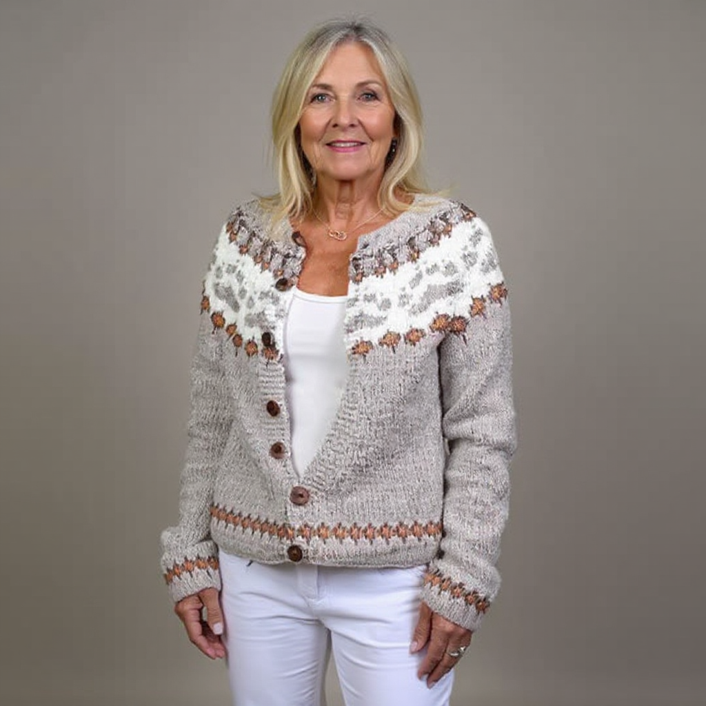 Karlotta | Vintage Isländische Strickjacke