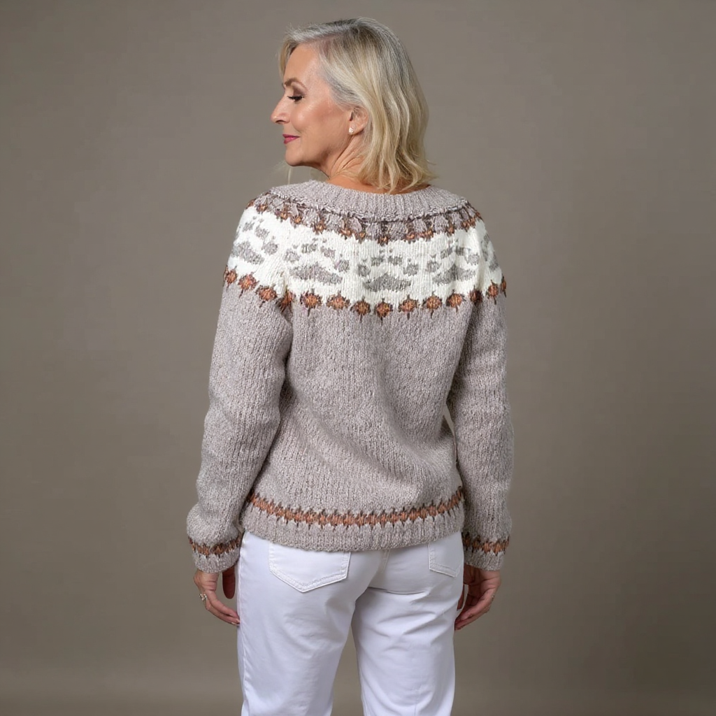 Karlotta | Vintage Isländische Strickjacke