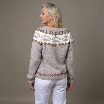Karlotta | Vintage Isländische Strickjacke