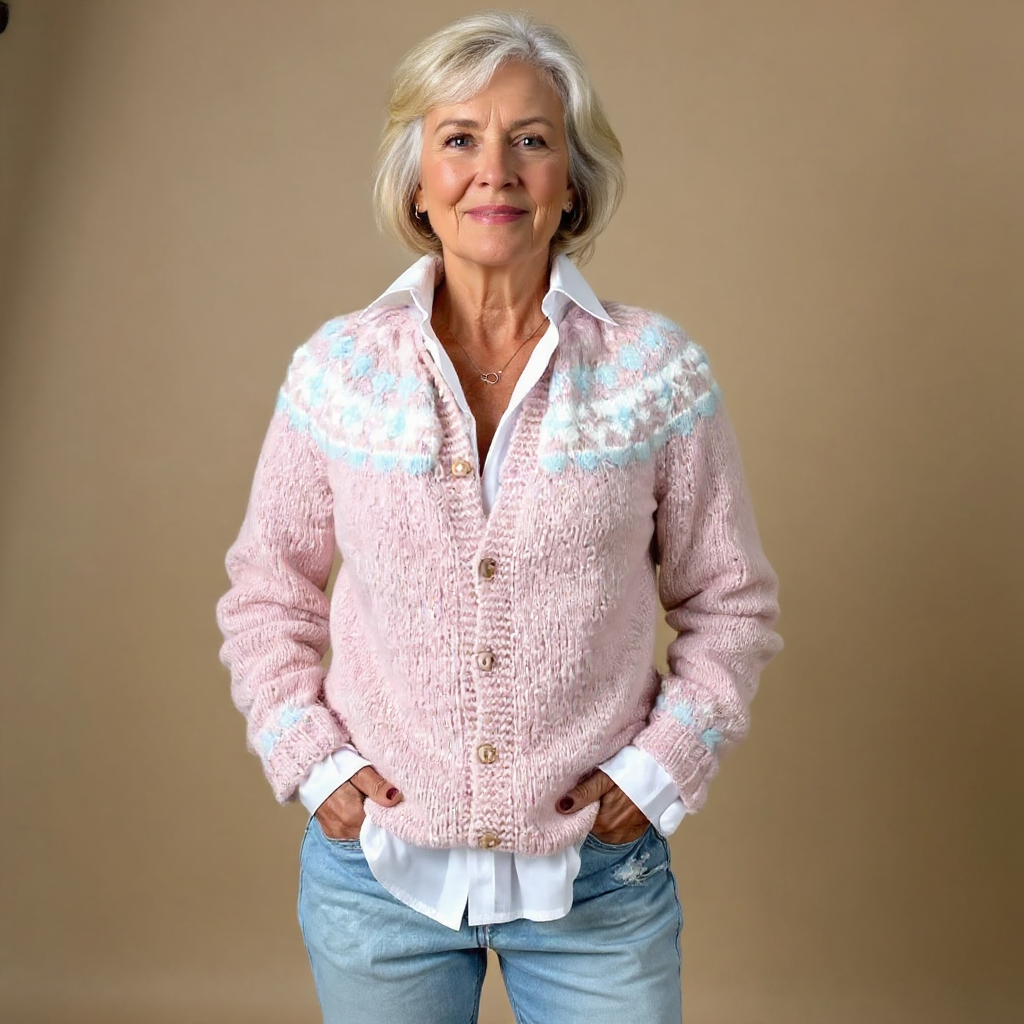 Magdalena | Vintage Isländische Strickjacke