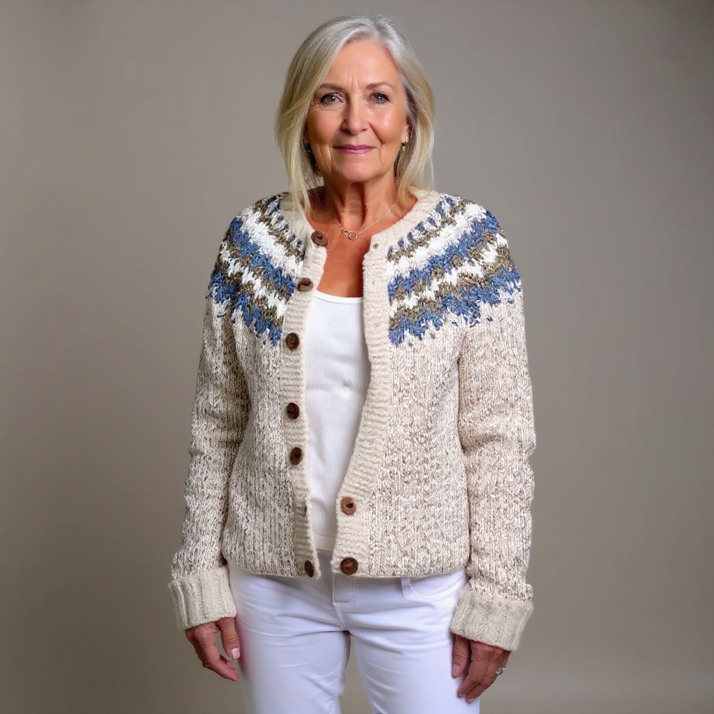 Tea | Vintage Isländische Strickjacke