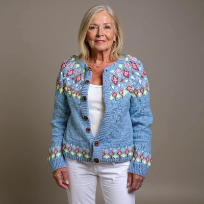 Quenne | Vintage Isländische Strickjacke