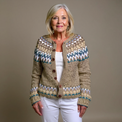 Bettina | Vintage Isländische Strickjacke