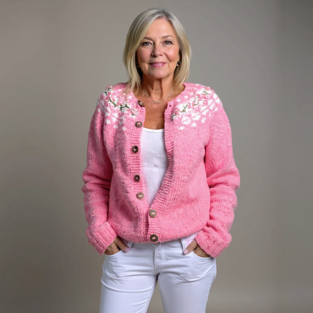 Michelle | Vintage Isländische Strickjacke