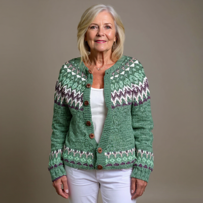 Helena | Vintage Isländische Strickjacke