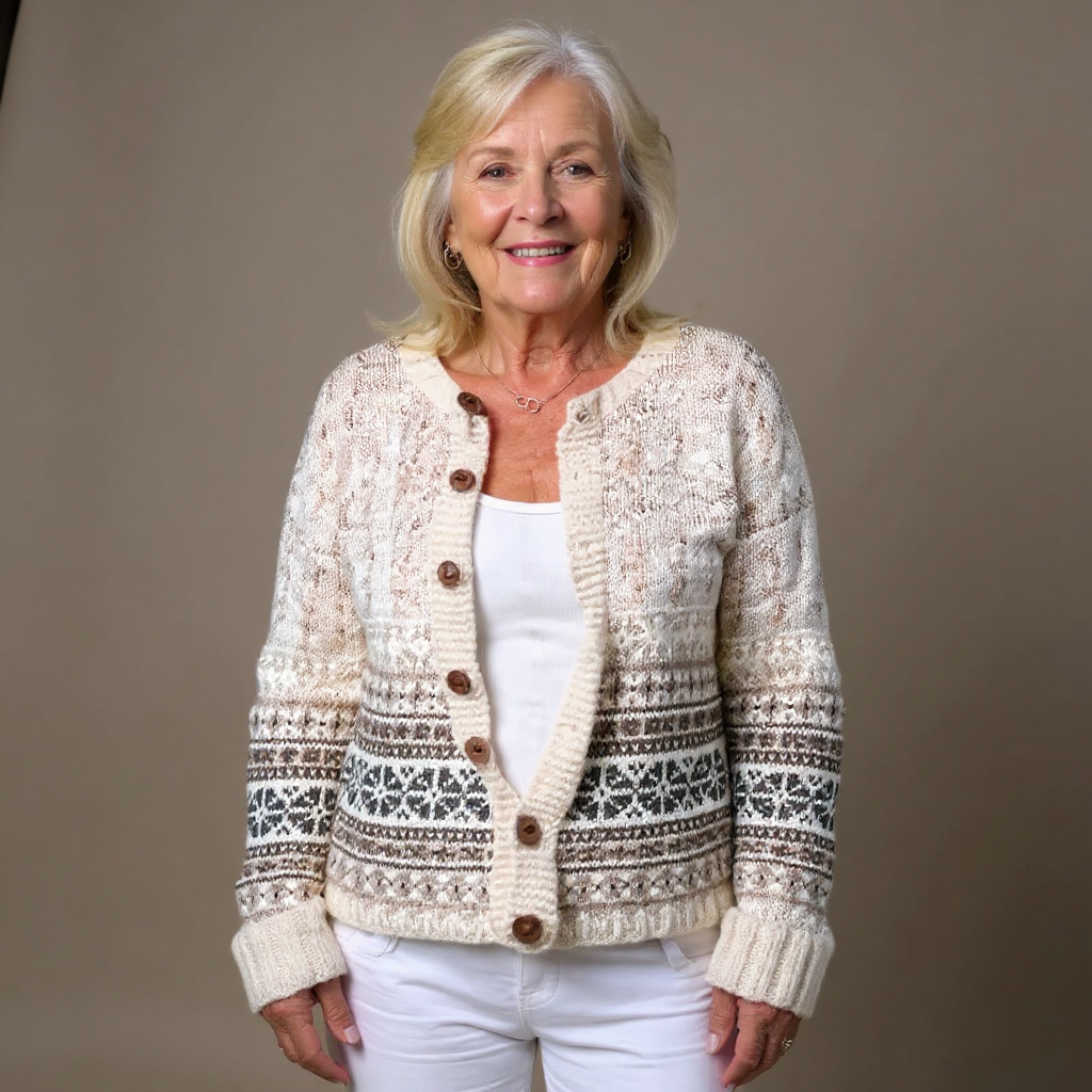 Lotte | Vintage Isländische Strickjacke