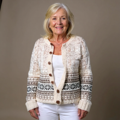 Lotte | Vintage Isländische Strickjacke