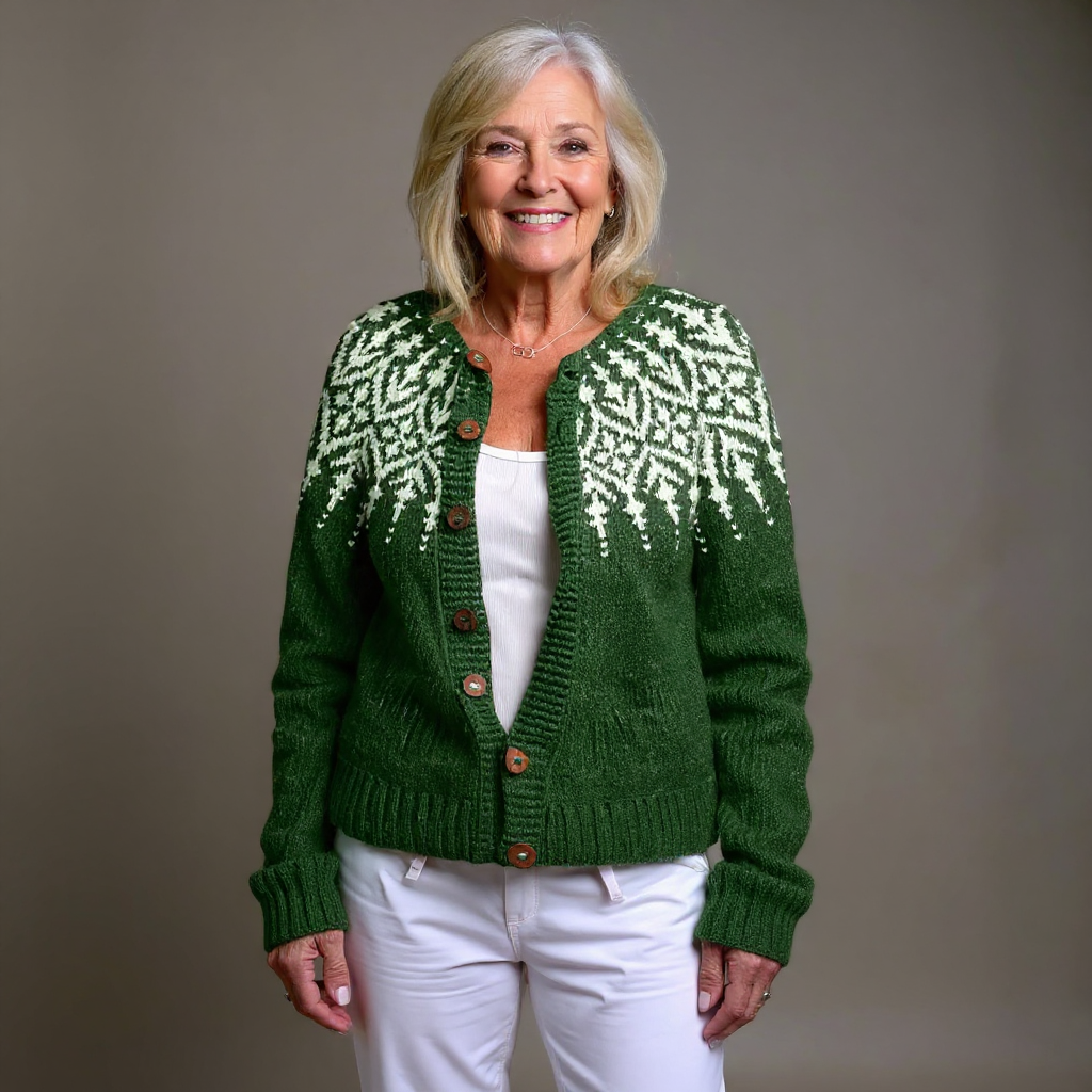 Janine | Vintage Isländische Strickjacke