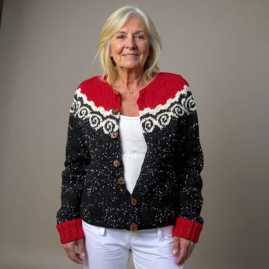 Lulu | Vintage Isländische Strickjacke