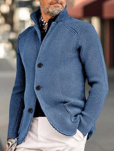 Kenneth | Herren Cardigan aus Weichem Strick mit Eleganter Knopfleiste