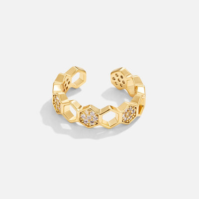 Biene - Gold- &amp; Kristallring