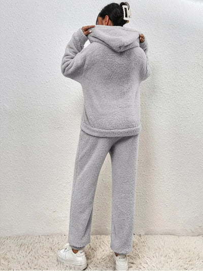 Wilfriede | Damen Teddy-Hausanzug Zweiteilig | Kuschelig & Warm