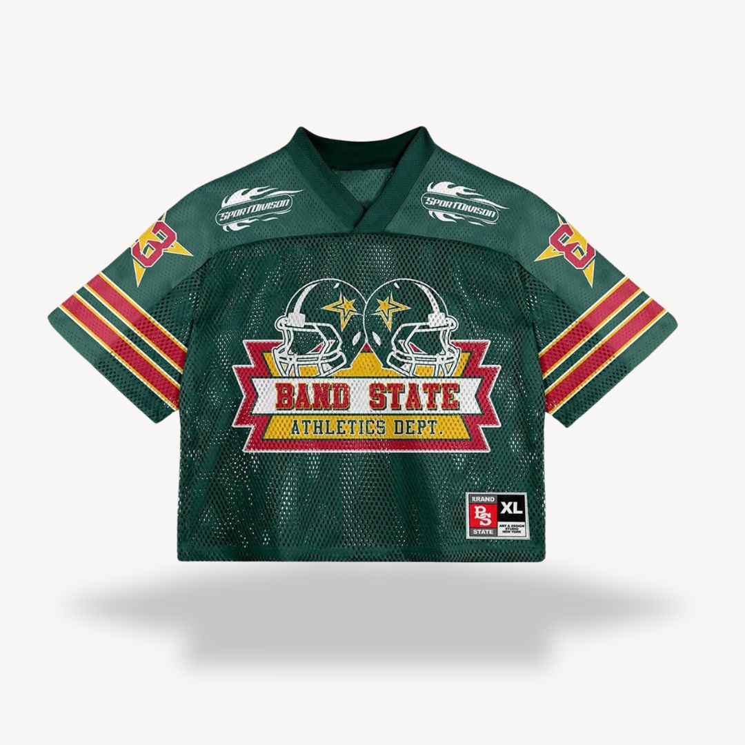 Sahari – Retro-Fußballshirt mit Vintage-Print