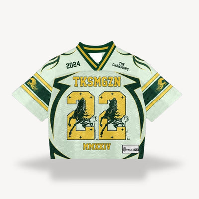 Sahari – Retro-Fußballshirt mit Vintage-Print