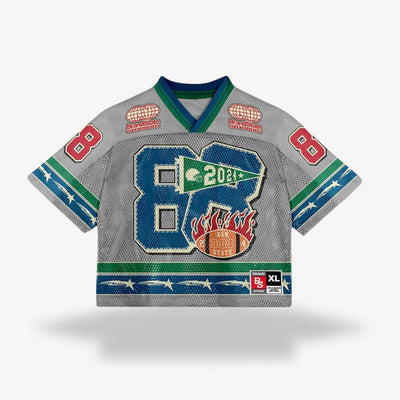 Sahari – Retro-Fußballshirt mit Vintage-Print