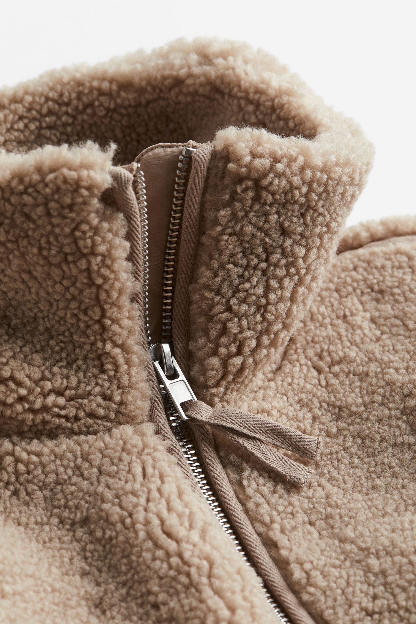 Luciana | Damen Oversized Fleecejacke mit Hohem Kragen und Reißverschluss