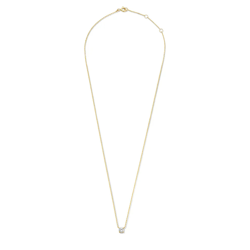 Lisandra® | Moissanit Stein Halskette | Gold