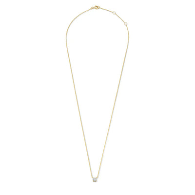 Lisandra® | Moissanit Stein Halskette | Gold