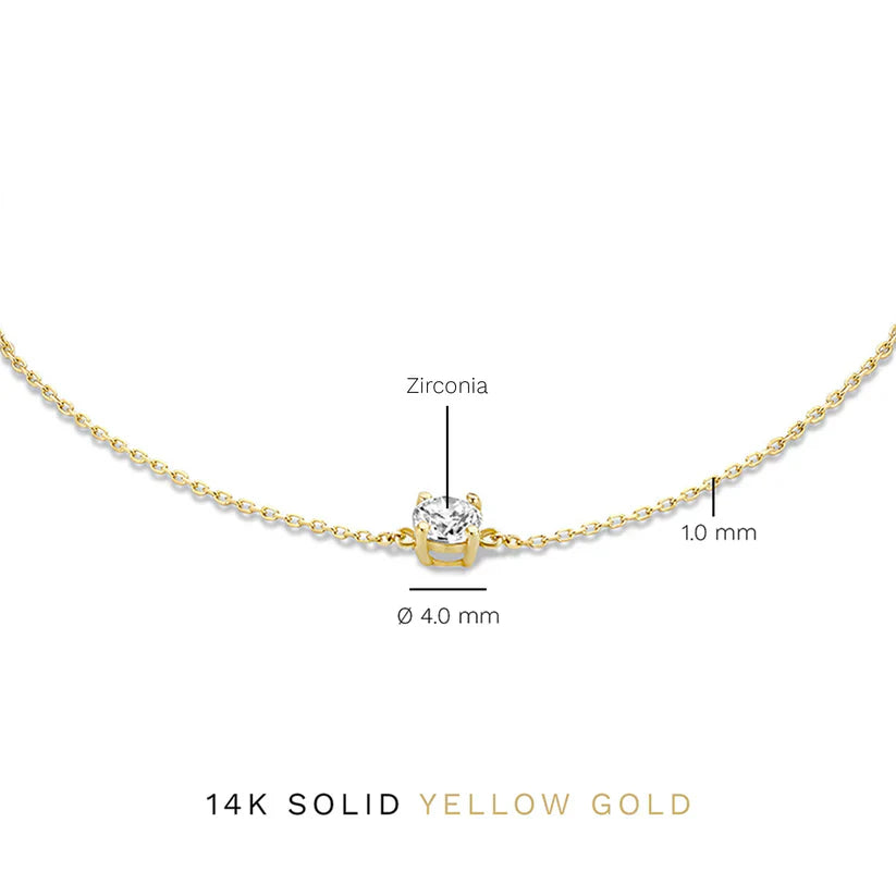 Cléa Moissanit Steinarmband | Gold