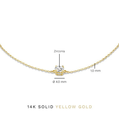 Cléa Moissanit Steinarmband | Gold