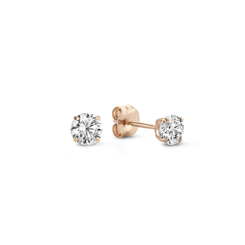 Ludovika® | Larmes de Lune Stein-Ohrstecker Gold