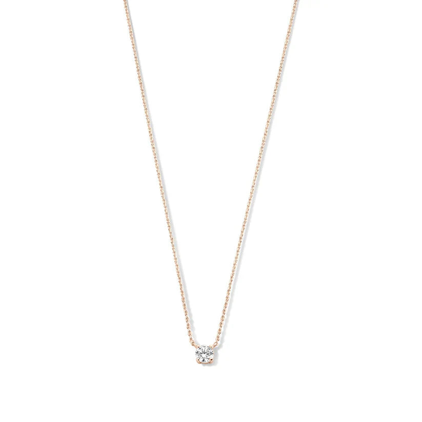 Lisandra® | Moissanit Stein Halskette | Gold
