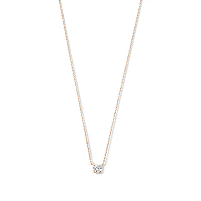 Lisandra® | Moissanit Stein Halskette | Gold