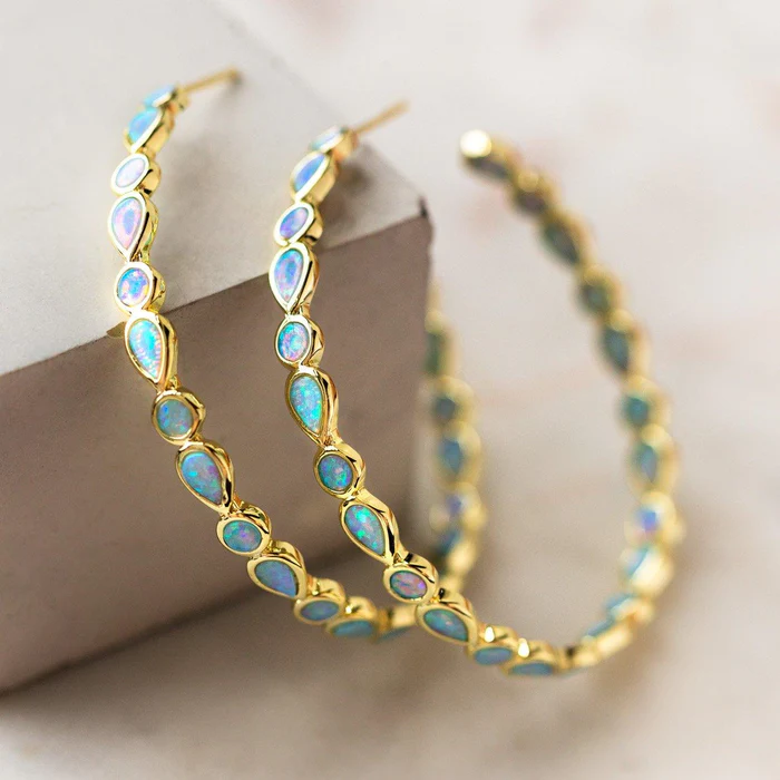 Celeste™ | Elegante Goldkreis-Ohrringe