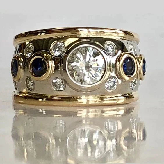 Vintage Goldinlay Zirconia Ring