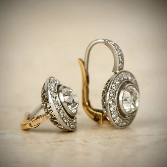 Celestia™ | Vintage Silber Zirkon Ohrringe