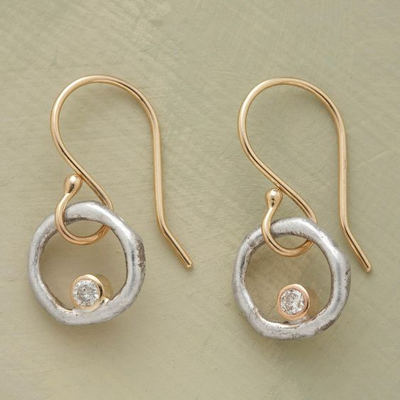 Aurielle™ | Vintage Gold- und Silber-Zirkonia-Ohrringe