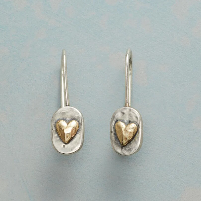 Art Deco Silber Herz Ohrringe