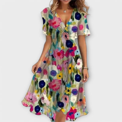 Lorena | Kleid mit V-Ausschnitt