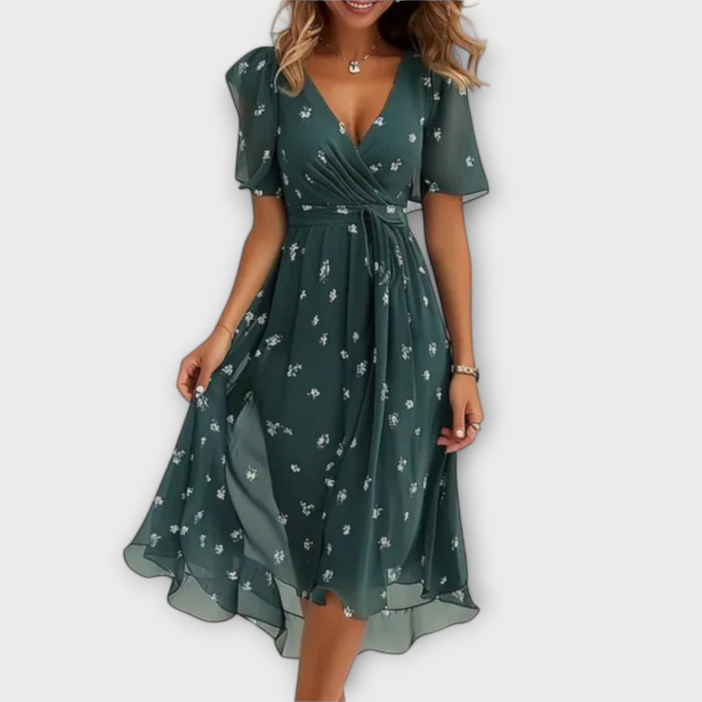 Lorena | Kleid mit V-Ausschnitt