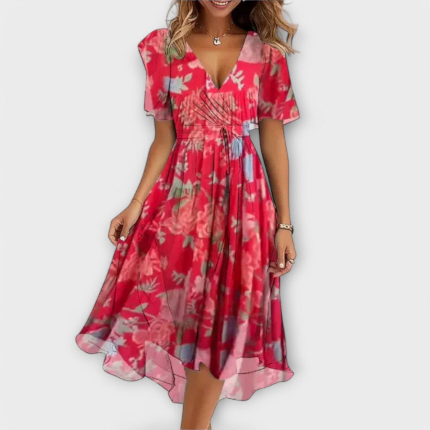 Lorena | Kleid mit V-Ausschnitt