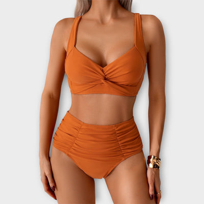 Nicole – Bikini aus gerafftem Stoff