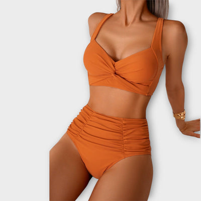 Nicole – Bikini aus gerafftem Stoff