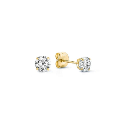 Ludovika® | Larmes de Lune Stein-Ohrstecker Gold