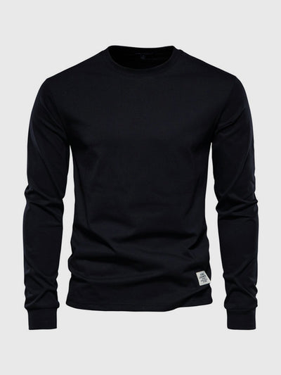 Pullover Herren Langarmshirt Rundhals | Basic Style