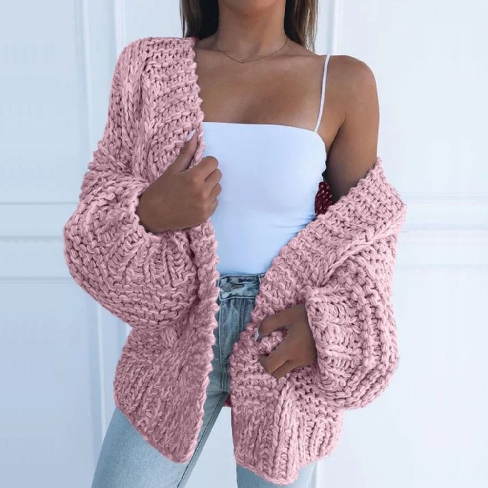 Eleanor - Chunky Strick Relaxed Cardigan