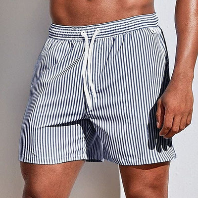Sahari – Gestreifte Badeshorts im maritimen Stil für Herren