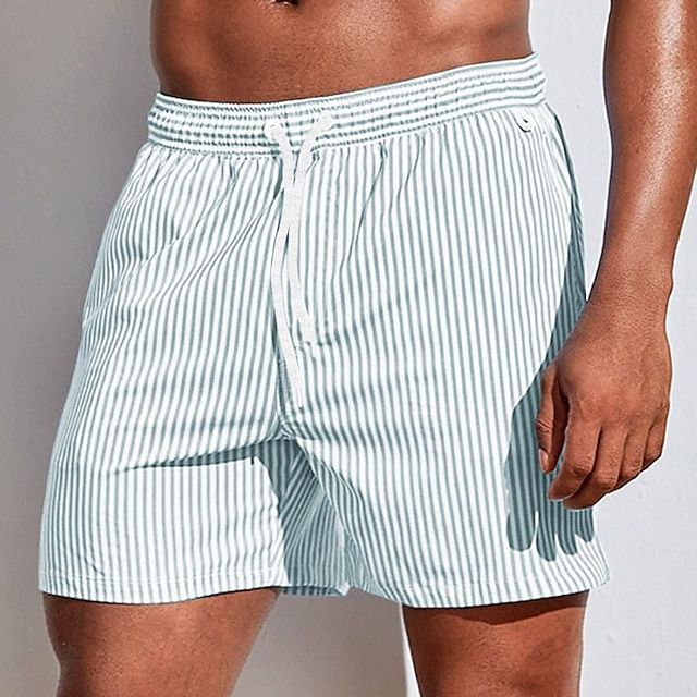 Sahari – Gestreifte Badeshorts im maritimen Stil für Herren