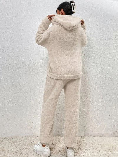 Wilfriede | Damen Teddy-Hausanzug Zweiteilig | Kuschelig & Warm