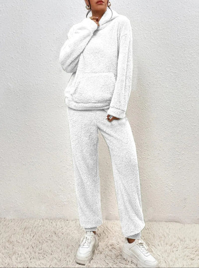 Wilfriede | Damen Teddy-Hausanzug Zweiteilig | Kuschelig & Warm