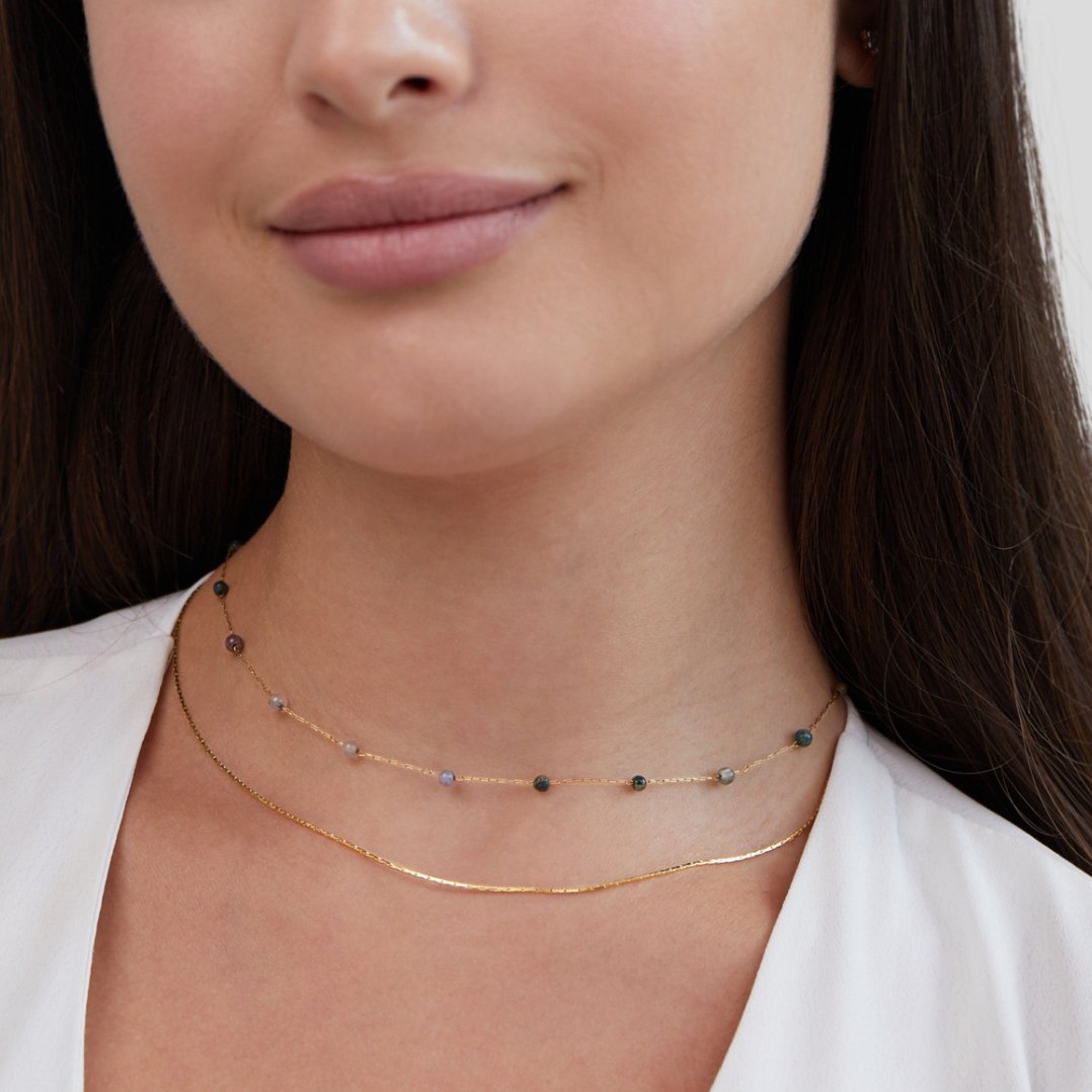 Schichtkette Alana Gold &amp; Stein