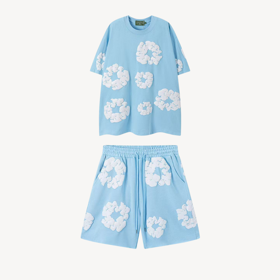 Sahari – Unisex Set mit Blumenprint aus Baumwolle